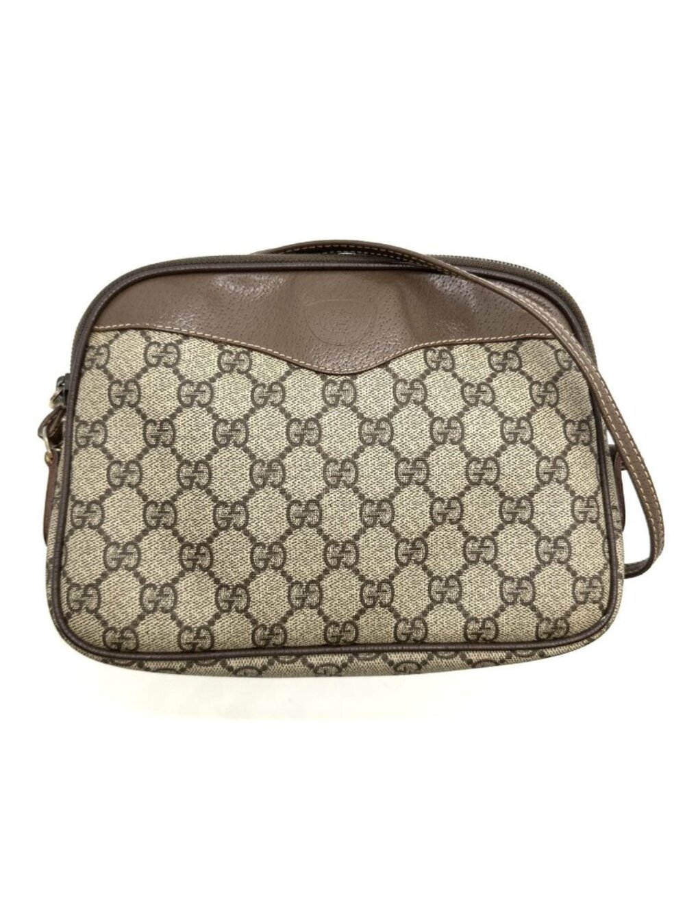 Gucci Shoulder Bag GG Supreme Vintage Brown